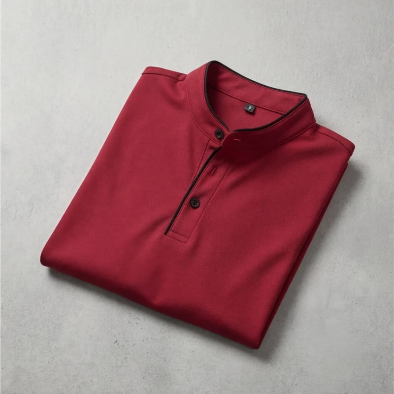 Jenson Polo Shirt - Red - breathable polo - Hendlys - Image 4
