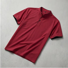 Jenson Polo Shirt - Red - loose fit - Hendlys - Image 5