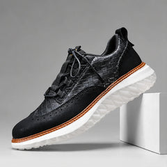 Hampton Leather Sneakers - Black - Sneakers - Hendlys - Image 1