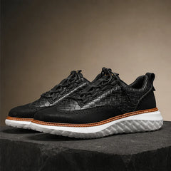 Hampton Leather Sneakers - Black - men's sneakers - Hendlys - Image 2
