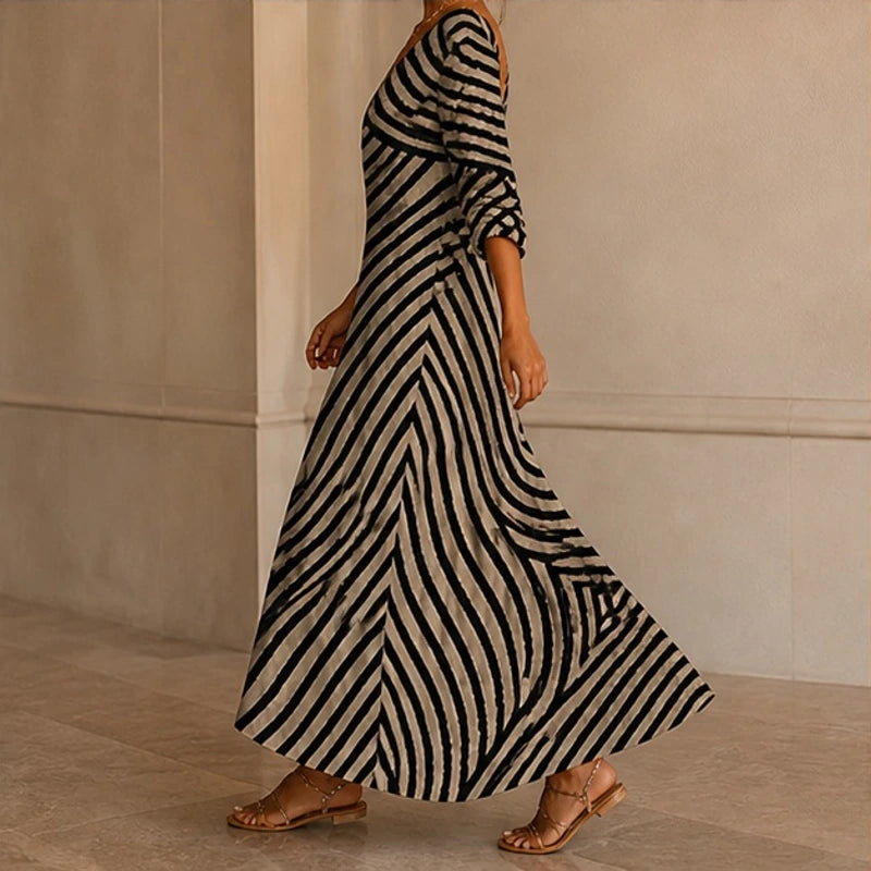 Nerine Abstract Midi Dress - Multicolor - Catalog Group: Clothing - Hendlys - Image 2