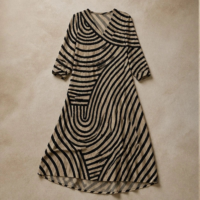 Nerine Abstract Midi Dress - Multicolor - Product Type: Dresses - Hendlys - Image 4