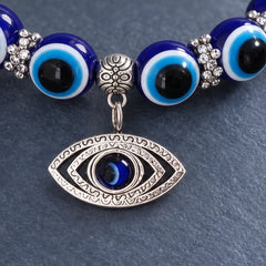 Nerola Evil Eye Beaded Stretch Anklet with Charm - Evil-Eye - jewelry - Hendlys - Image 3