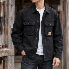 Nevin Men's Utility Field Jacket - Black - Men's Clothing > Outerwear > Field Jackets - Hendlys - Image 1