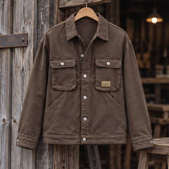 Nevin Men's Utility Field Jacket - Brown - jacket - Hendlys - Image 3