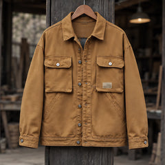 Nevin Men's Utility Field Jacket - Yellow - jacket - Hendlys - Image 3