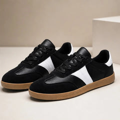 Norcross Low-Top Retro Sneakers - Black/White - Sneakers - Hendlys - Image 2