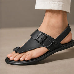 Cove Ridge Leather Sandal - Black - men's sandals - Hendlys - Image 2