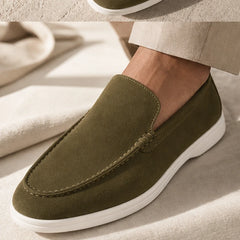 Bexley Hand-Burnished Leather Loafer - Olive - men's loafers - Hendlys - Image 3