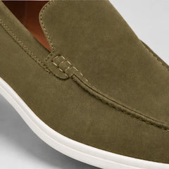 Bexley Hand-Burnished Leather Loafer - Olive - hand-burnished leather - Hendlys - Image 5