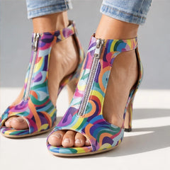 Odette T-Strap Heels - Retro - Shoes - Hendlys - Image 1