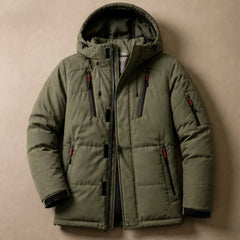 Oriane Hooded Utility Coat - Green - Women's Clothing > Outerwear > Utility Coats - Hendlys - Image 1