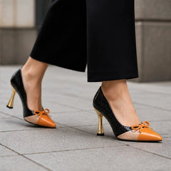 Orlaya Pointed Court Shoes - Jet - female - Hendlys - Image 4