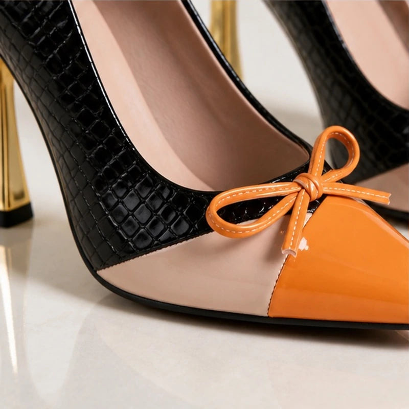 Orlaya Pointed Court Shoes - Jet - Shoes - Hendlys - Image 2