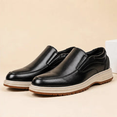 Oswald Leather Slip-On Shoes - Black - Men's Shoes - Hendlys - Image 2