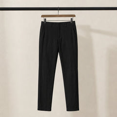 Pablo Lightweight Linen Trousers - Black - linen trousers - Hendlys - Image 3