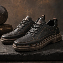 Bergman Leather Sneakers - Dark Brown - men's sneakers - Hendlys - Image 2