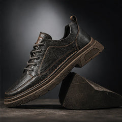 Bergman Leather Sneakers - Dark Brown - genuine leather - Hendlys - Image 4