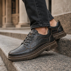 Bergman Leather Sneakers - Dark Brown - casual shoes - Hendlys - Image 5