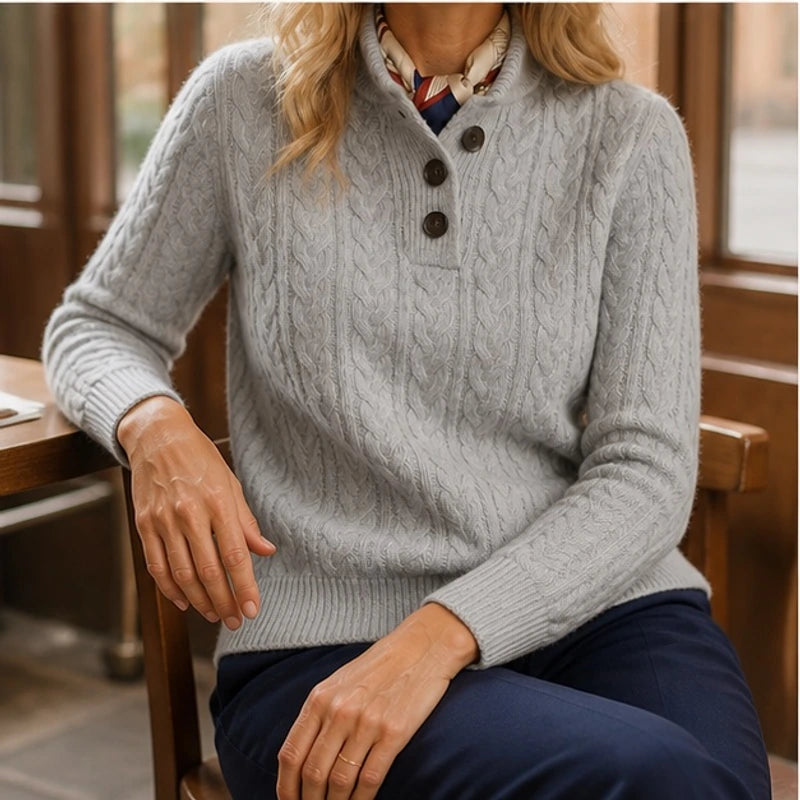 Portia Cashmere Sweater - Gray - Catalog Group: Clothing - Hendlys - Image 2
