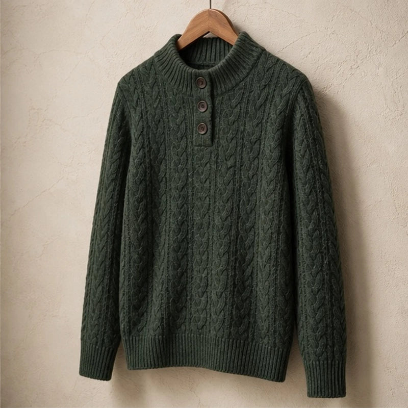 Portia Cashmere Sweater - Olive - Department: Women - Hendlys - Image 3