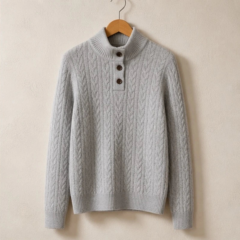 Portia Cashmere Sweater - Gray - Product Type: Sweaters - Hendlys - Image 4