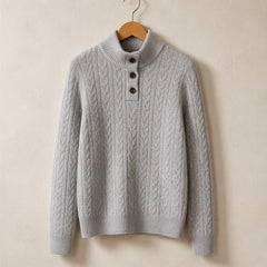 Portia Cashmere Sweater - Gray - Product Type: Sweaters - Hendlys - Image 4