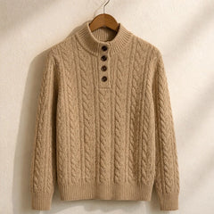 Portia Cashmere Sweater - Khaki - Department: Women - Hendlys - Image 3