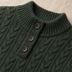 Portia Cashmere Sweater - Olive - Product Type: Sweaters - Hendlys - Image 4