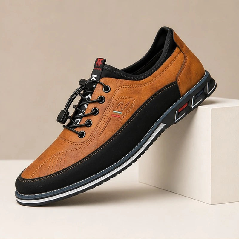 Portman Leather Sneakers - Brown - Sneakers - Hendlys - Image 1