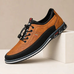 Portman Leather Sneakers - Brown - Sneakers - Hendlys - Image 1
