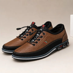 Portman Leather Sneakers - Dark Brown - leather sneakers - Hendlys - Image 2