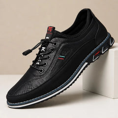 Portman Leather Sneakers - Black - Sneakers - Hendlys - Image 1
