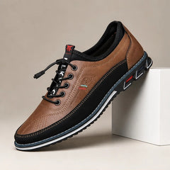 Portman Leather Sneakers - Dark Brown - Sneakers - Hendlys - Image 1
