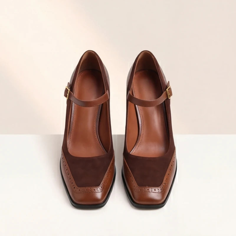 Vilano Duo Heels - Brown - women's heels - Hendlys - Image 2