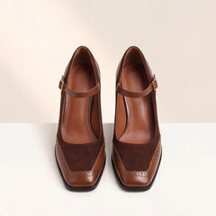 Vilano Duo Heels - Brown - women's heels - Hendlys - Image 2