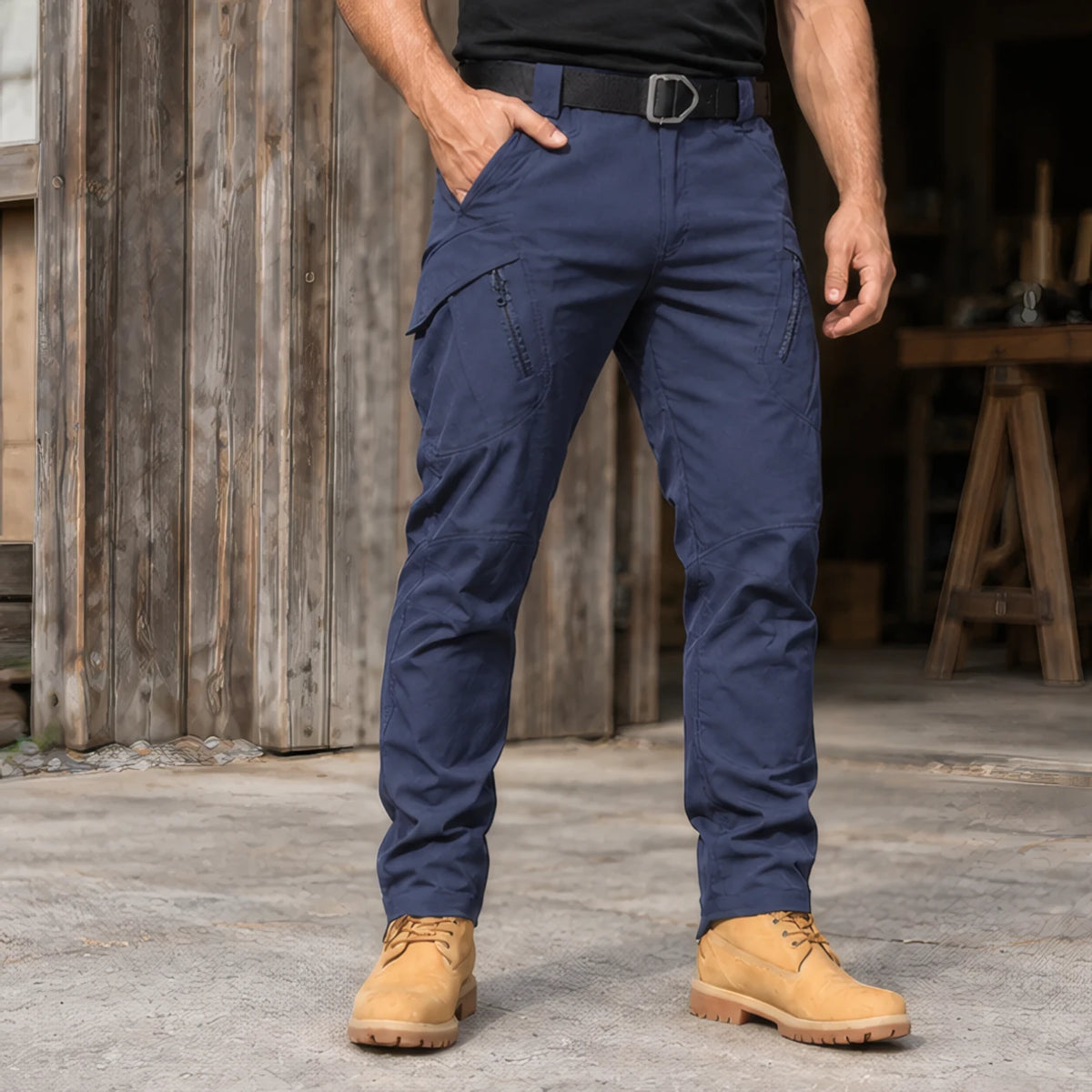 Redford Men's Tactical Cargo Pants - Navy - Men's Clothing > Pants > Tactical Cargo Pants - Hendlys - Image 1