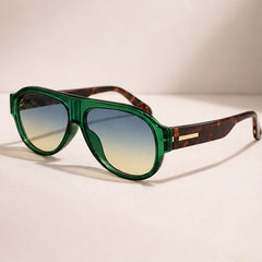 Rialto Shades - Green Leopard - Sunglasses - Hendlys - Image 1