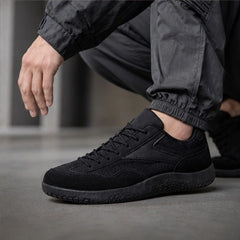 Riverton Mesh-Suede Retro Sneaker - True Black - Sneakers - Hendlys - Image 1