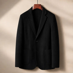 Rochefort Single-Breasted Wool Coat - Black - Outerwear > Coats > Wool Coats - Hendlys - Image 2