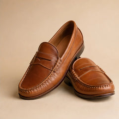 Roselle Orthopedic Leather Loafers - Brown - Women's Shoes - Hendlys - Image 2