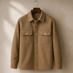 Rothwell Relaxed Shirt Jacket - Warm Khaki - Department: Men - Hendlys - Image 3