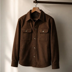 Rothwell Relaxed Shirt Jacket - Rich Coffee - Product Type: Jackets - Hendlys - Image 4