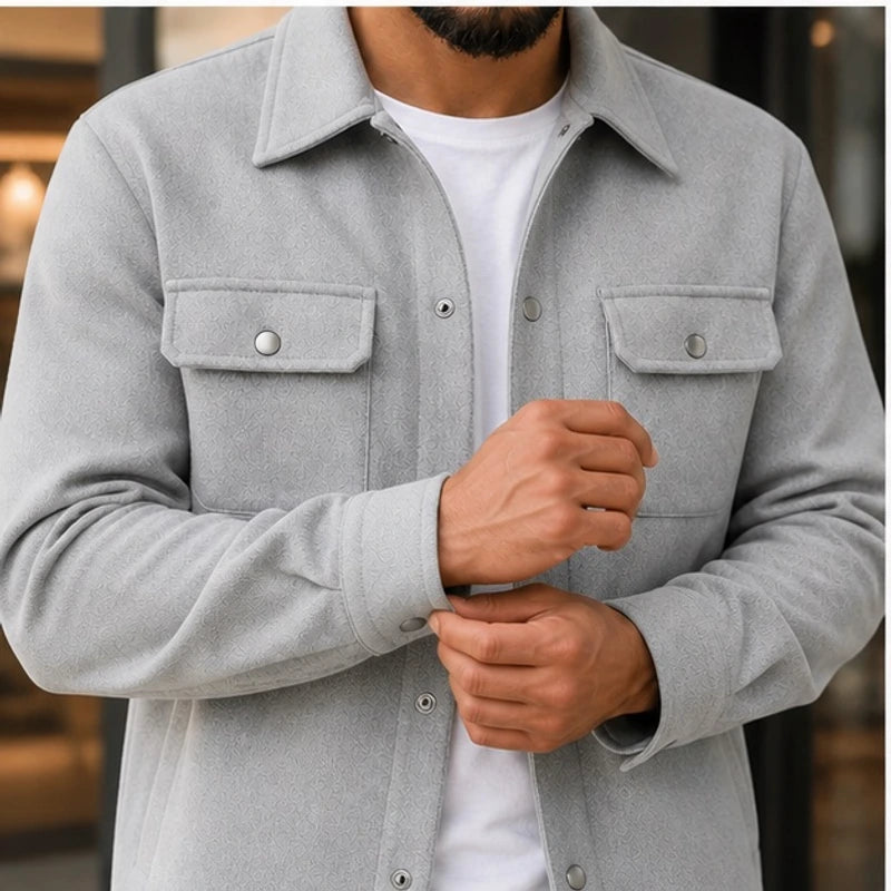 Rothwell Relaxed Shirt Jacket - Charcoal Gray - Catalog Group: Clothing - Hendlys - Image 2