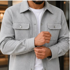 Rothwell Relaxed Shirt Jacket - Charcoal Gray - Catalog Group: Clothing - Hendlys - Image 2