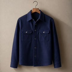 Rothwell Relaxed Shirt Jacket - Deep Navy - Department: Men - Hendlys - Image 3