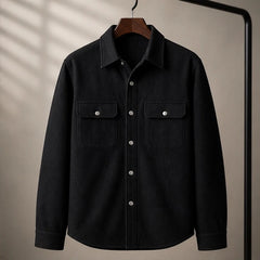 Rothwell Relaxed Shirt Jacket - Classic Black - Department: Men - Hendlys - Image 3