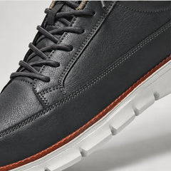 Rowan Court Leather Sneaker - Charcoal - genuine leather - Hendlys - Image 4