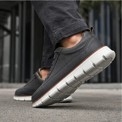 Rowan Court Leather Sneaker - Charcoal - leather sneaker - Hendlys - Image 3