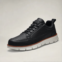 Rowan Court Leather Sneaker - Black - men's sneakers - Hendlys - Image 2